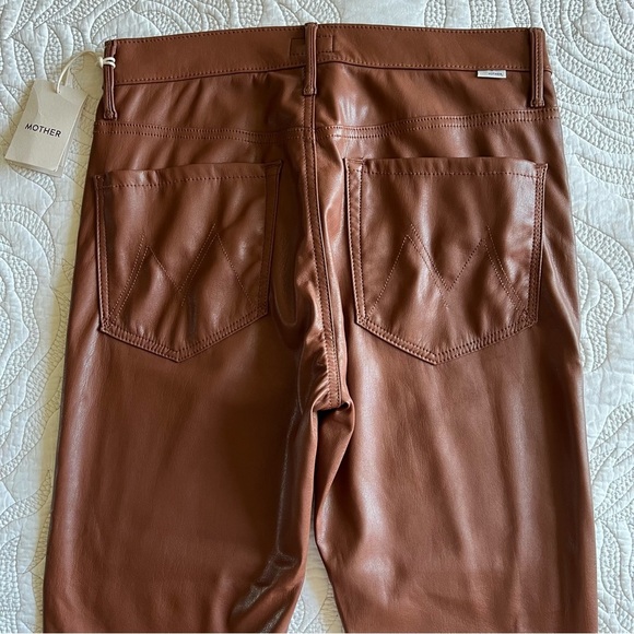 NWT - MOTHER - The Mid Rise Dazzler Ankle Pant - Friar Brown - Picture 11 of 14
